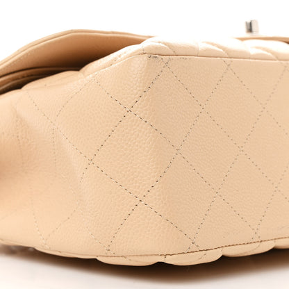 Chanel Caviar Quilted Jumbo Double Flap Beige 9 of 10