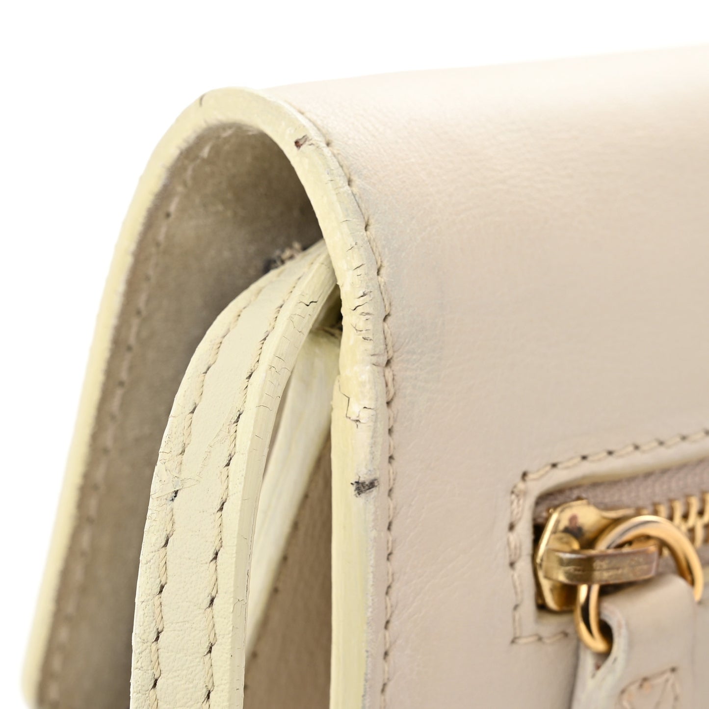 Derby Calfskin House Check Small Macken Crossbody Bag Limestone