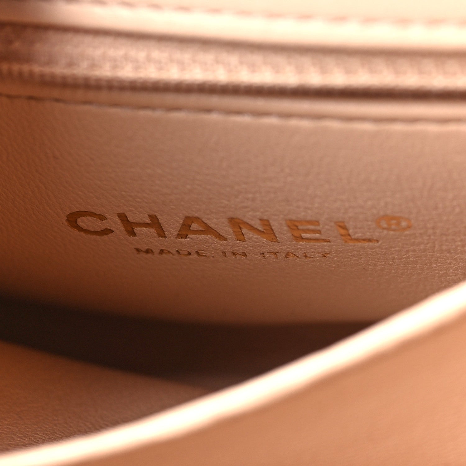 Chanel Crumpled Lambskin Quilted Small CC Links Top Handle Flap Beige 6 of 9