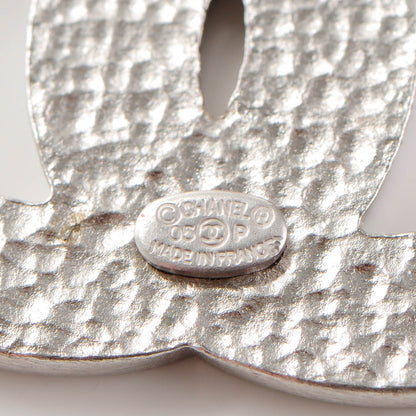Chanel Enamel CC Brooch Silver Multicolor 5 of 5