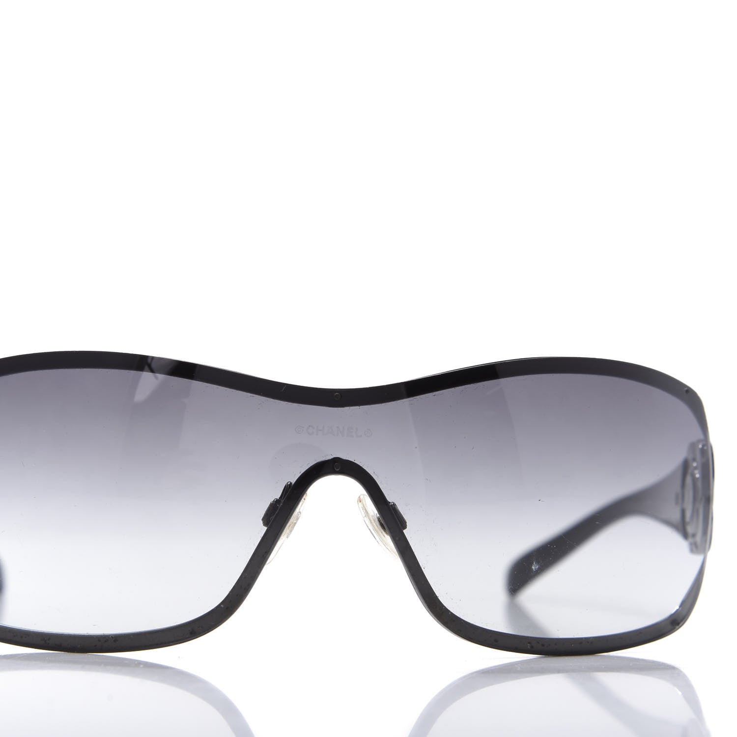Chanel Swarovski Crystal Camellia CC Sunglasses 4164-B Black 7 of 7