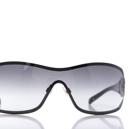 Chanel Swarovski Crystal Camellia CC Sunglasses 4164-B Black 7 of 7