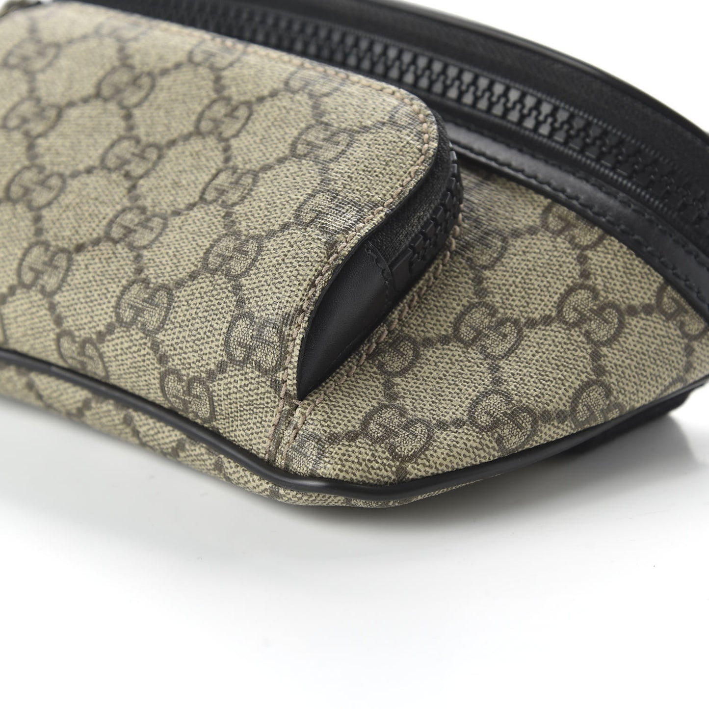 GG Supreme Monogram Belt Bag Black
