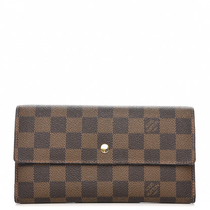 Louis Vuitton Damier Ebene Porte Tresor International Wallet 1 of 9