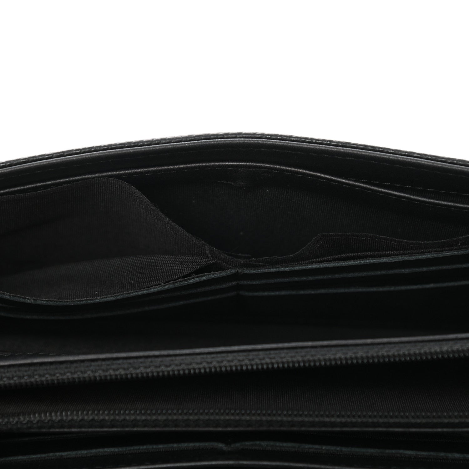 Chanel Caviar Timeless CC Large Gusset Flap Wallet Black 9 of 10