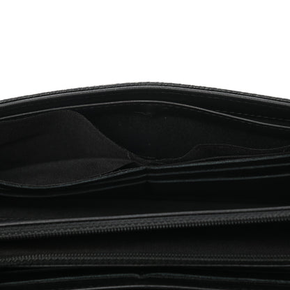 Chanel Caviar Timeless CC Large Gusset Flap Wallet Black 9 of 10