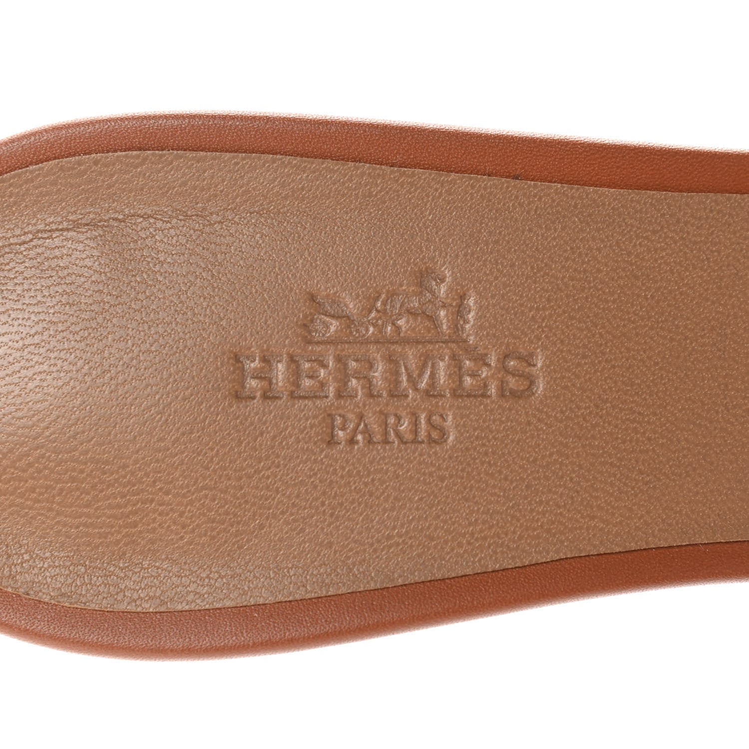 Hermes Calfskin Oasis Sandals 36.5 Gold 7 of 9