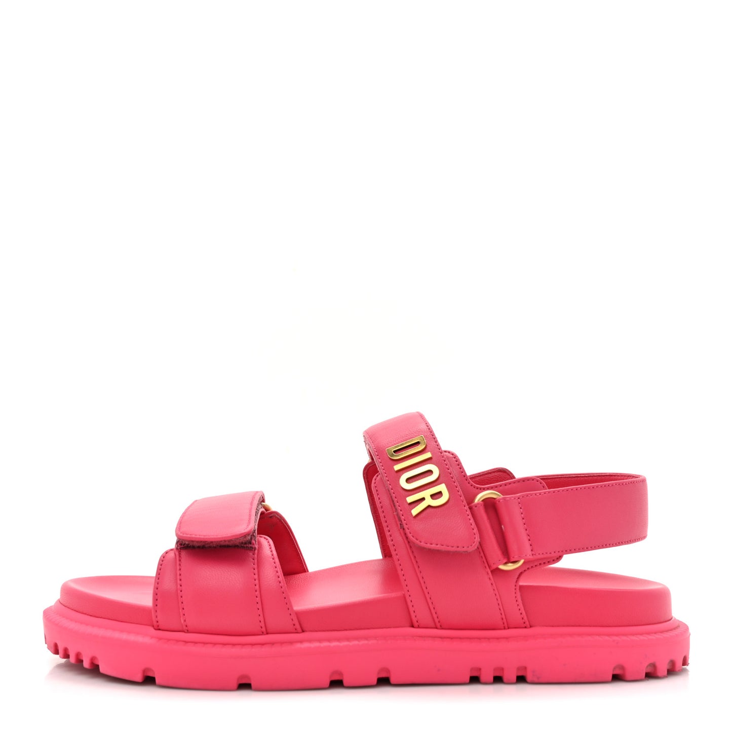 Lambskin Dioract Sandals 38.5 Raspberry