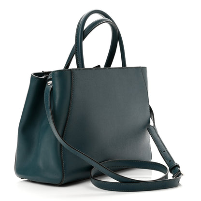 Fendi Vitello Elite Petite 2Jours Tote Oceano 3 of 11