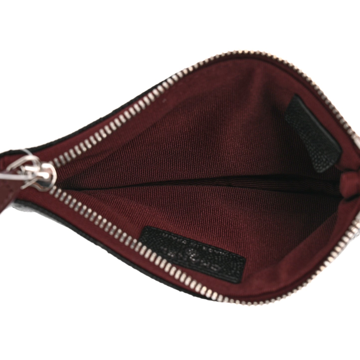 Caviar Quilted Small Cosmetic Case Black