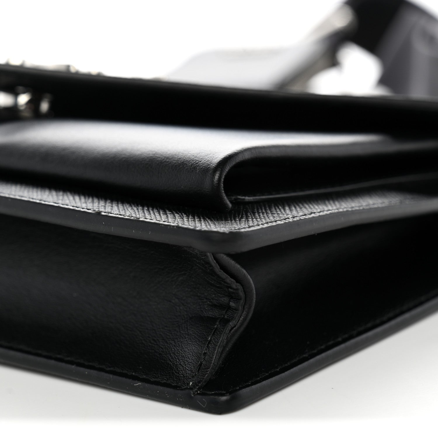 Prada Saffiano City Calf Mini Envelope Bag Black 10 of 11