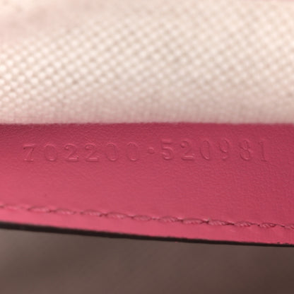 Gucci Calfskin GG Matelasse Small Slim Chain Shoulder Bag Rhodamine Pink Natural 8 of 11