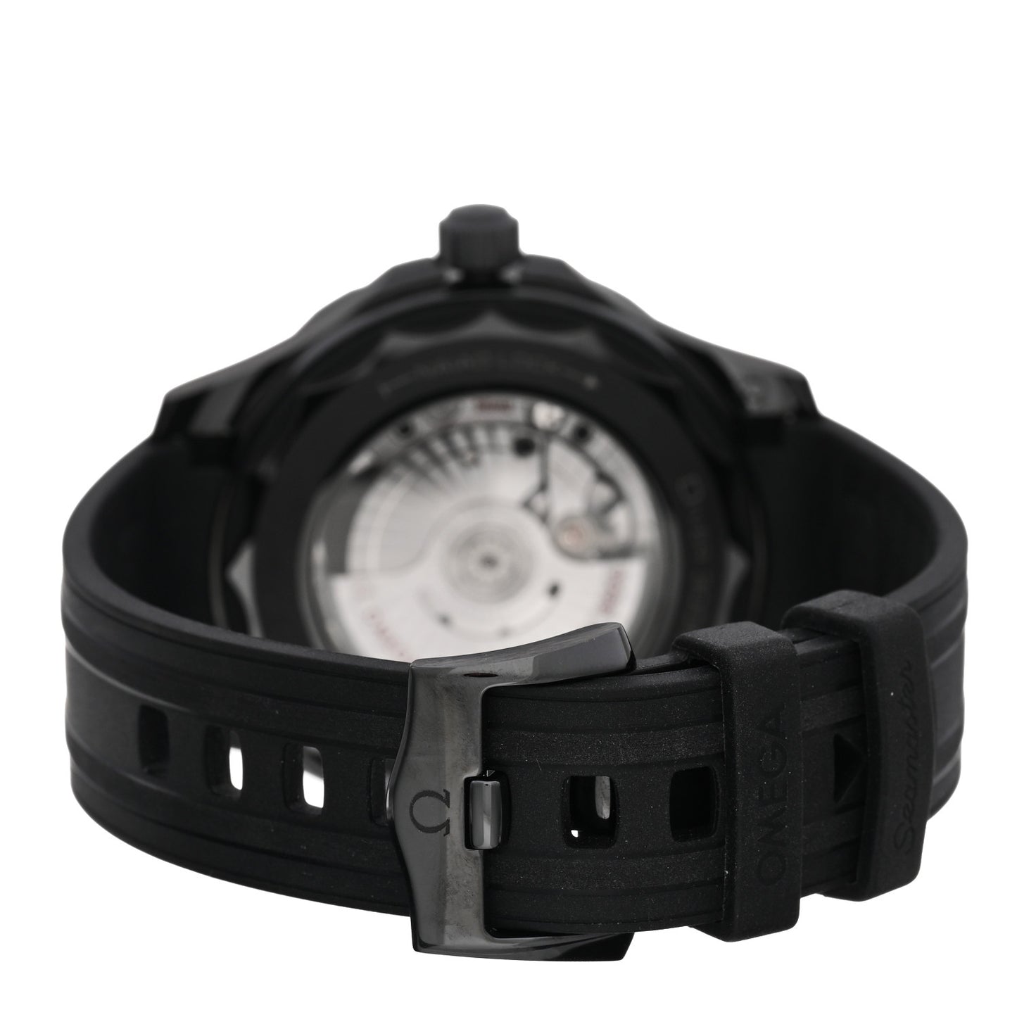 Ceramic Rubber 43mm Seamaster Diver 300M Co-Axial Master Automatic Watch Black 210.92.44.20.01.003