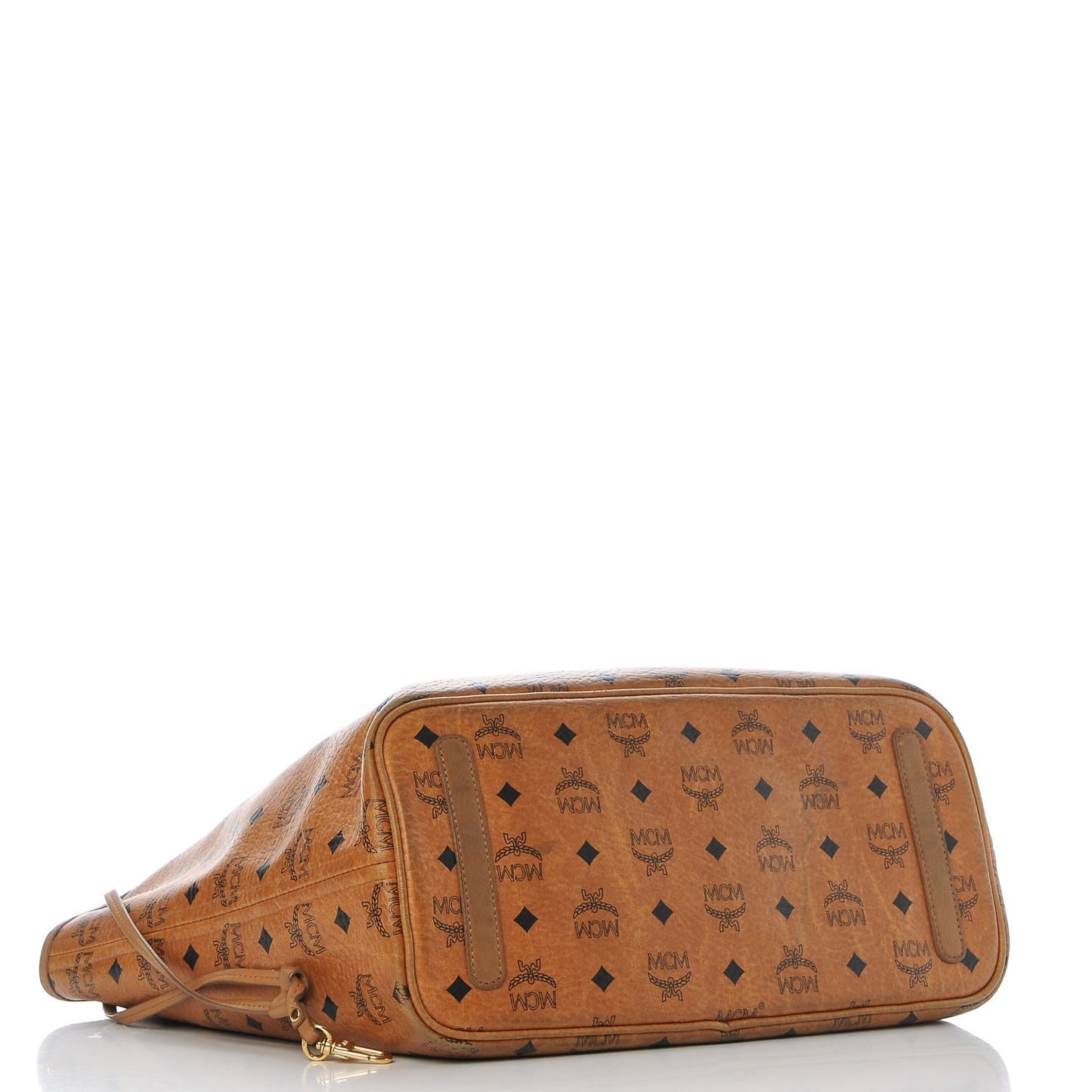 Visetos Medium Reversible Shopping Tote Cognac
