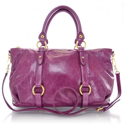 Miu Miu Vitello Lux Bag Fuchsia 1 of 11