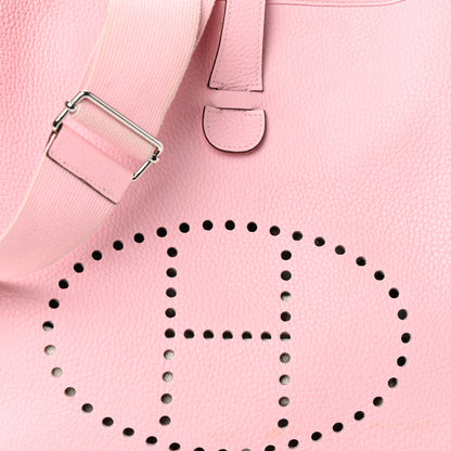 Hermes Taurillon Clemence Evelyne III GM Rose Sakura 7 of 9