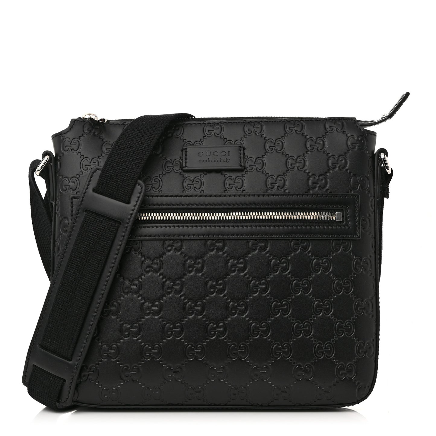 Guccissima Signature Small Messenger Bag Black