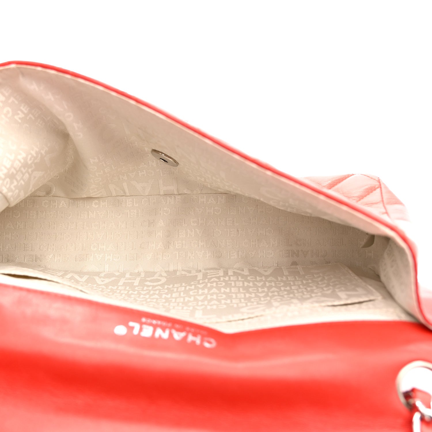 Chanel Lambskin Quilted Medium Single Flap Red 5 of 12