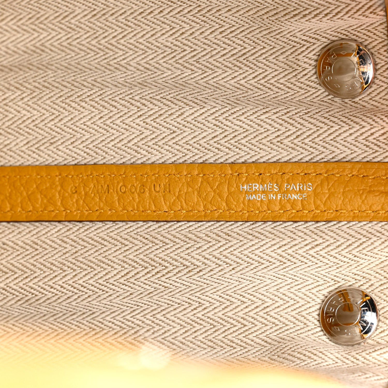Hermes Negonda Garden Party TPM 30 Jaune Ambre 6 of 10