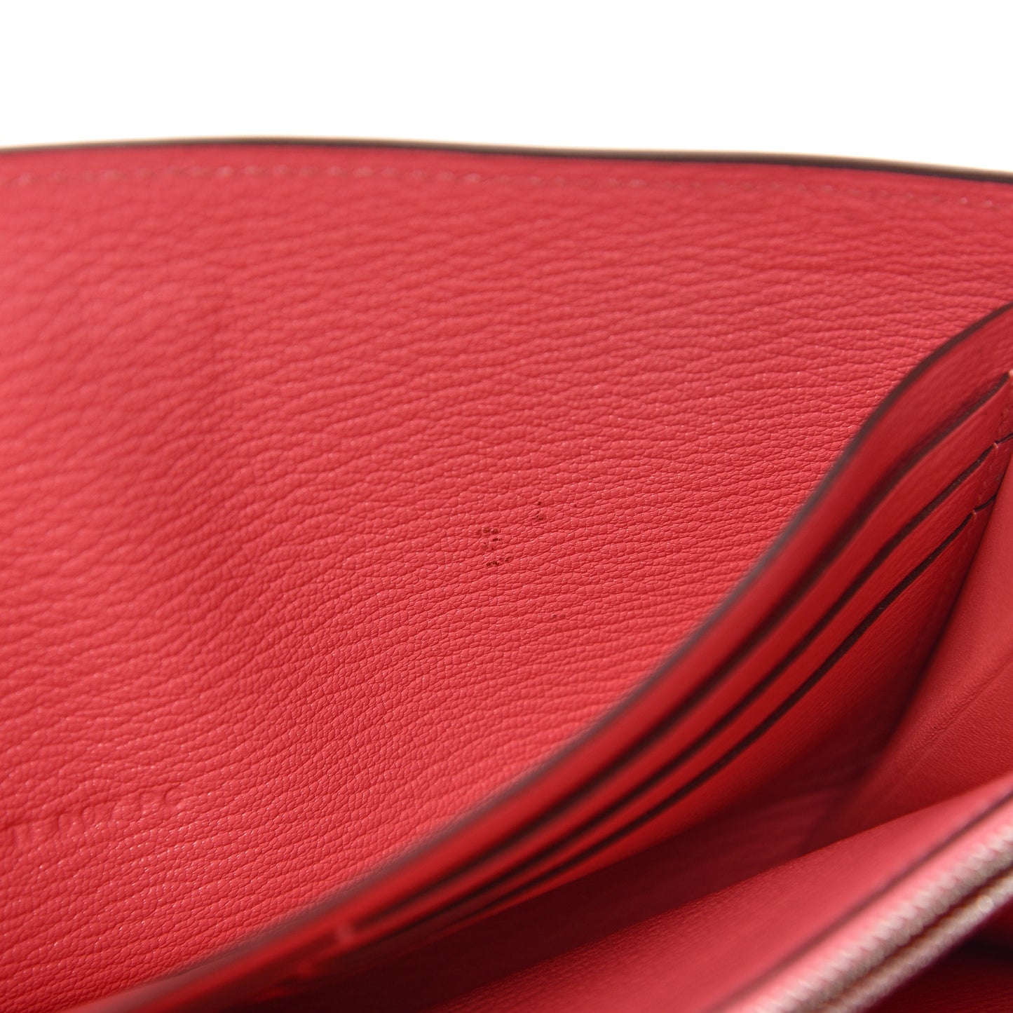 Chevre Mysore Kelly Longue Wallet Rose Lipstick