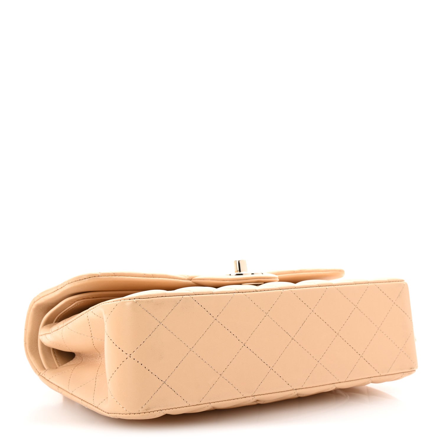 Chanel Lambskin Quilted Small Double Flap Beige 4 of 10