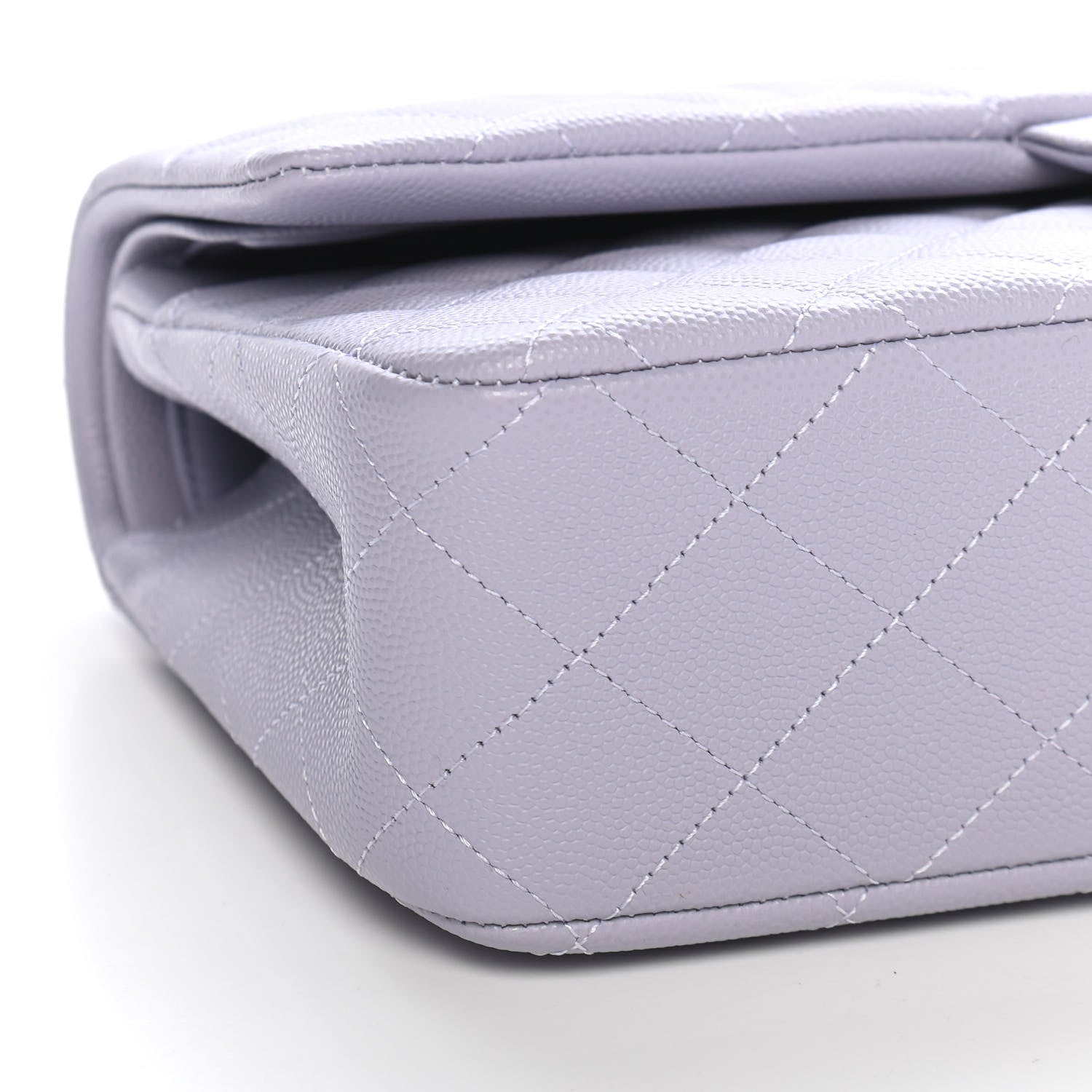 Chanel Caviar Quilted Medium Double Flap Light Purple 8 of 9