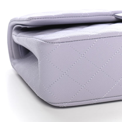 Chanel Caviar Quilted Medium Double Flap Light Purple 8 of 9