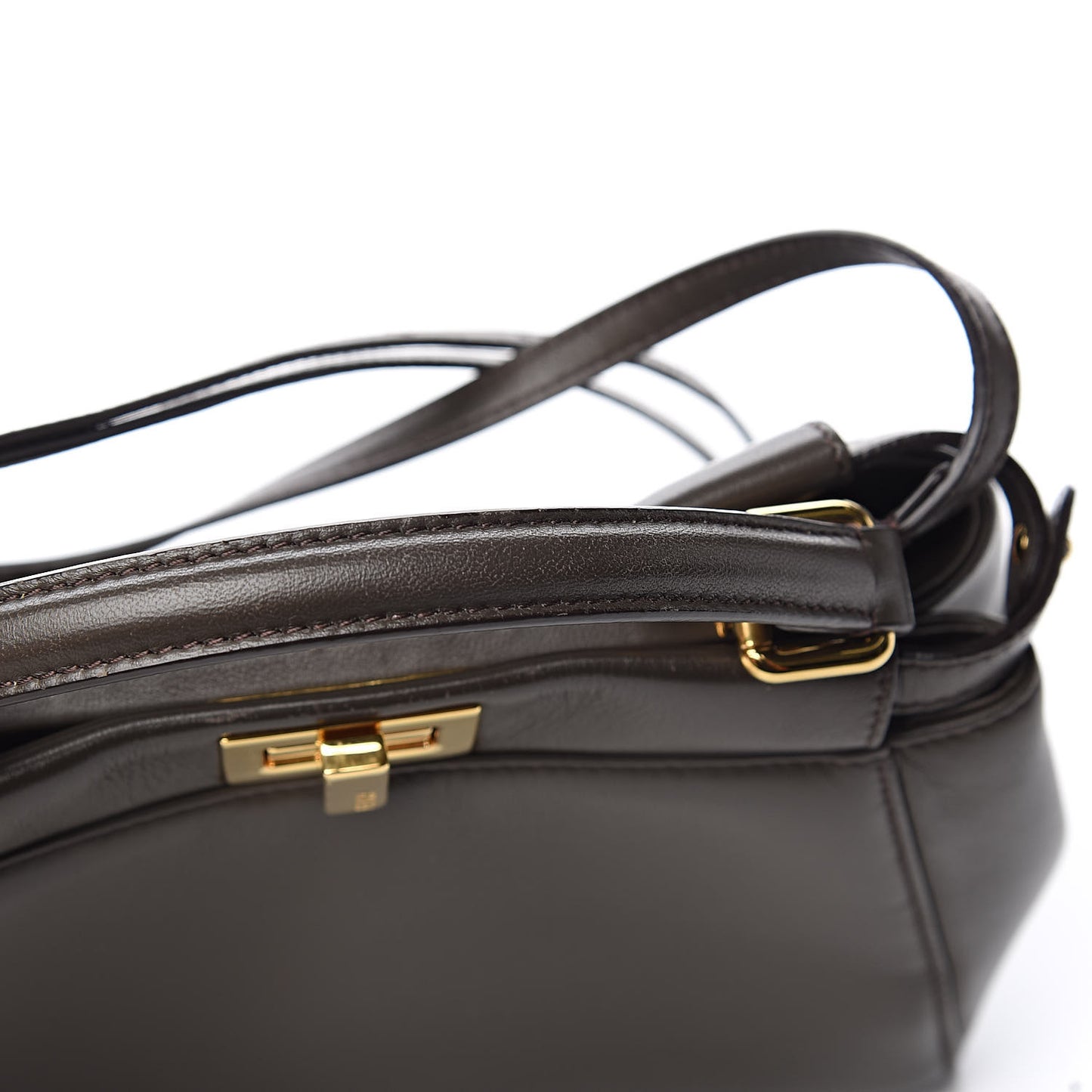 Nappa Mini Peekaboo Iconic Satchel Carbone