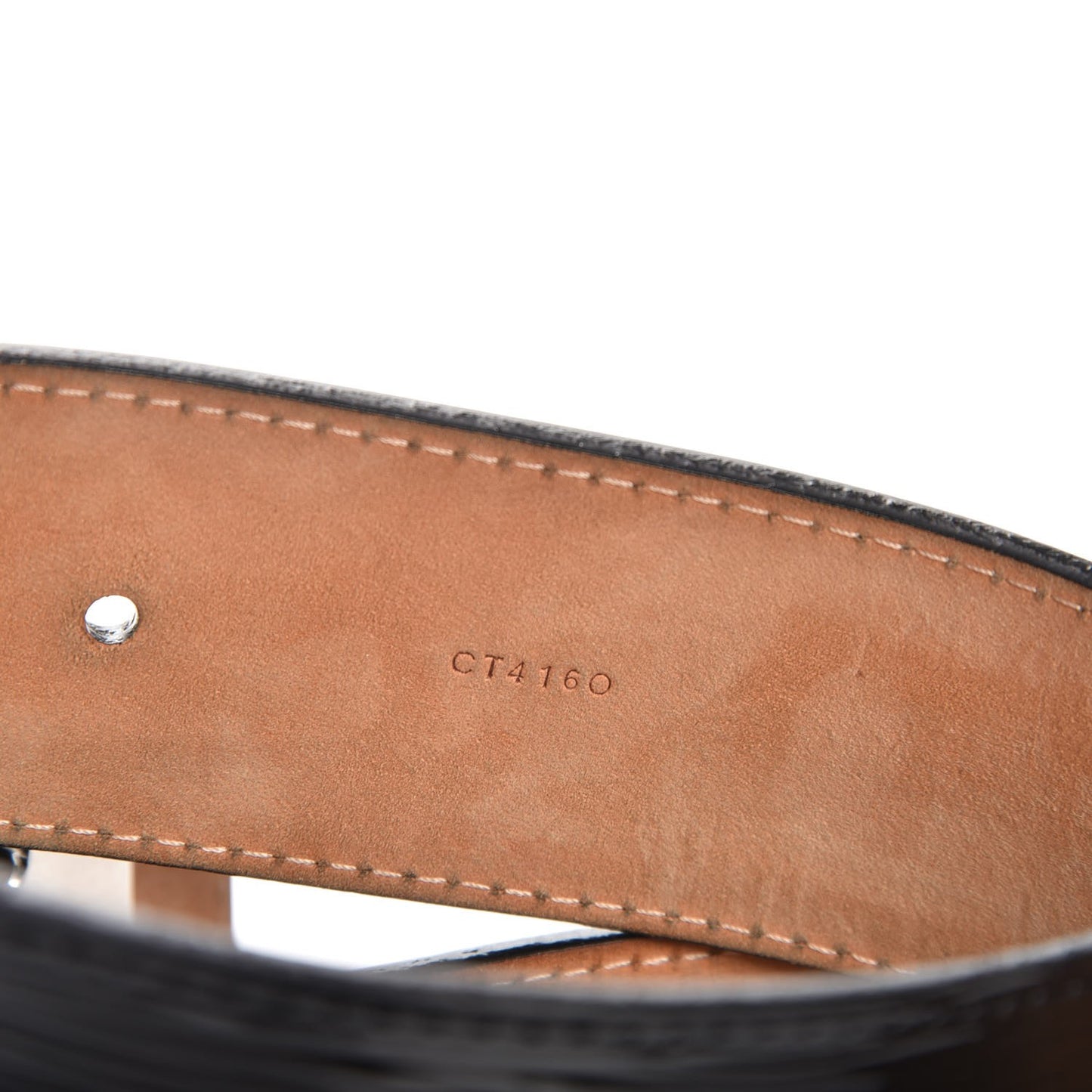 Epi Electric 40mm LV Initiales Belt 80 32 Black