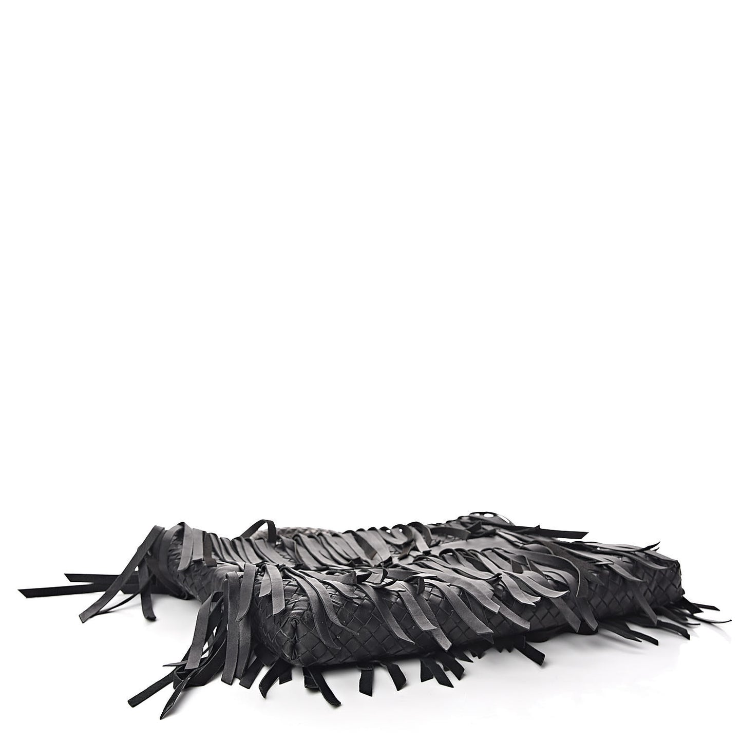 Nappa Fringe Tote Black