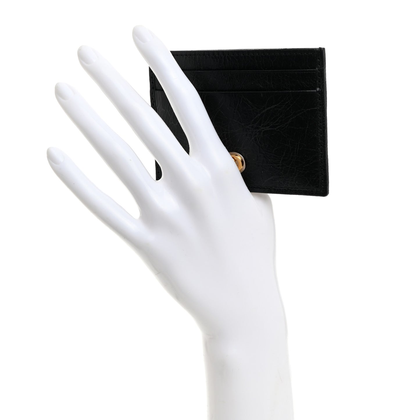 Azalea Calfskin Marina Card Holder Black