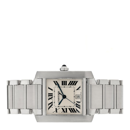 Cartier Stainless Steel 28mm Tank Francaise Automatic Watch 2 of 4