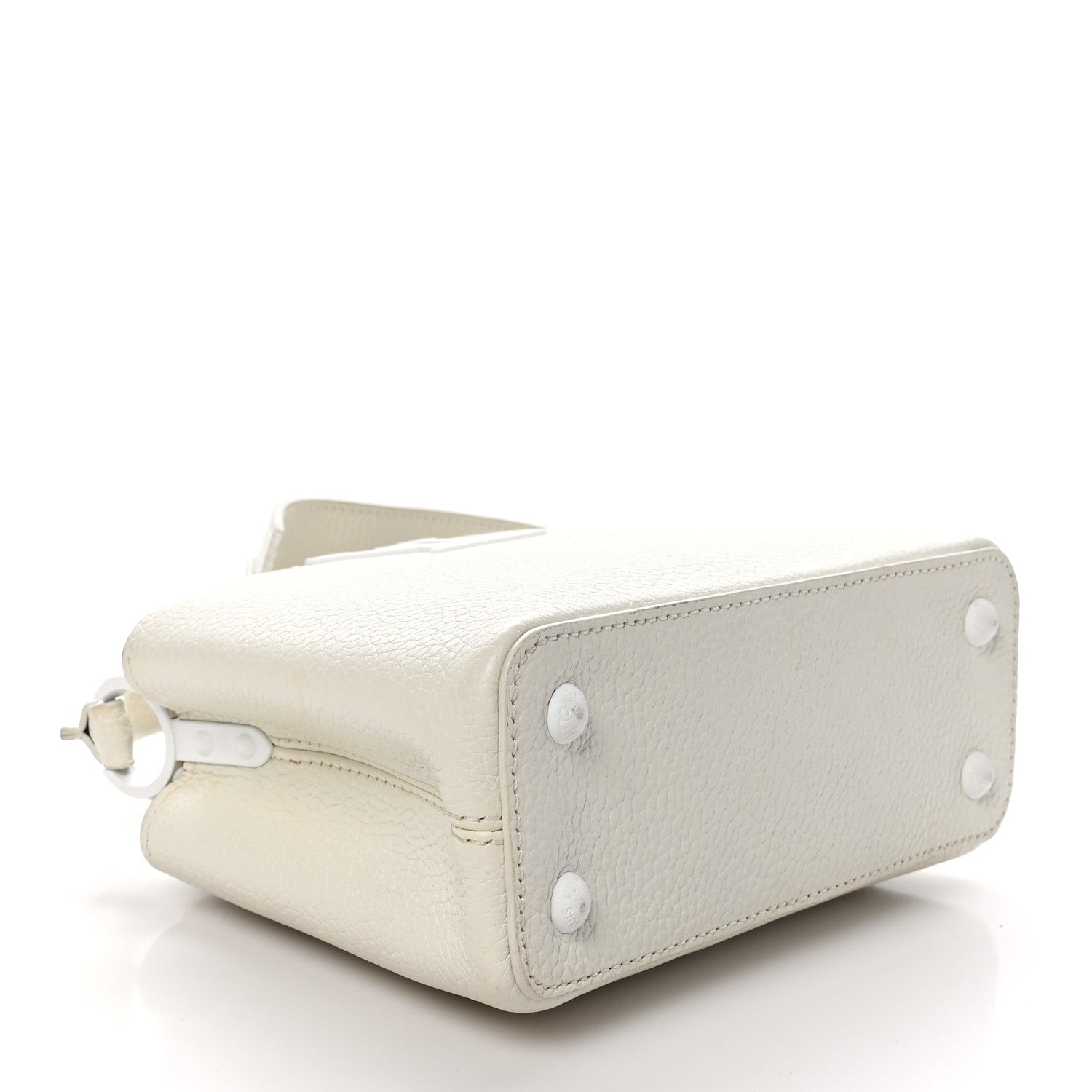 Louis Vuitton Taurillon Mini Capucines Monochrome White 4 of 11