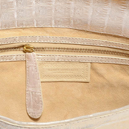 Nancy Gonzalez Crocodile Convertible Clutch Gold 6 of 7