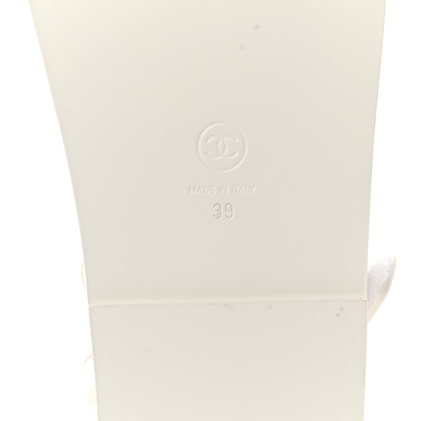 Calfskin Printed Velcro Dad Sandals 39 White