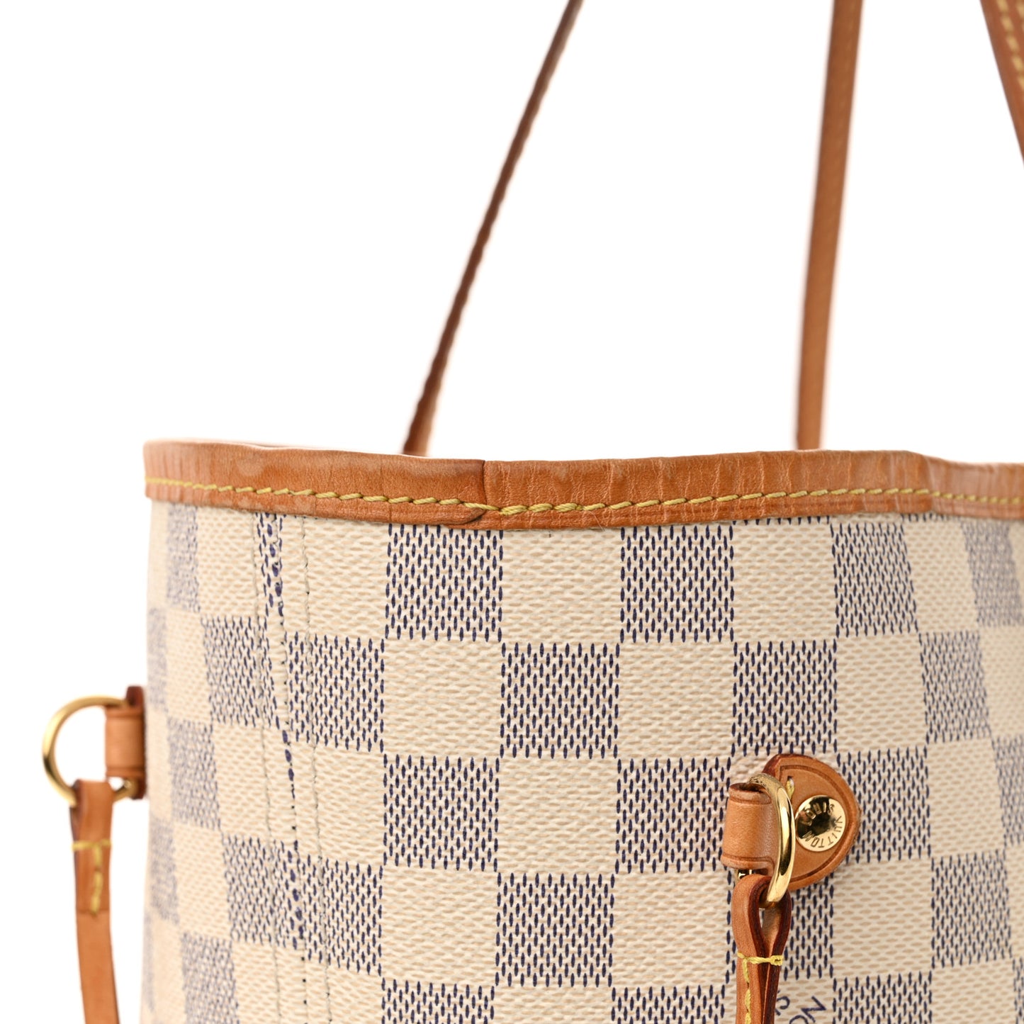 Damier Azur Neo Neverfull MM Rose Ballerine