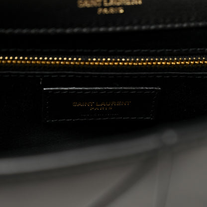 Saint Laurent Lambskin Patchwork Monogram Medium Jamie Black 6 of 11