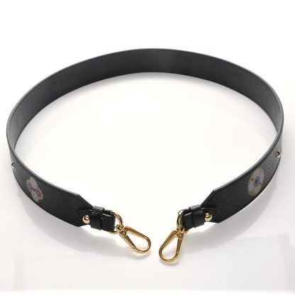 Louis Vuitton Epi Bead Embroidery Print Bandouliere Shoulder Strap Black 4 of 7