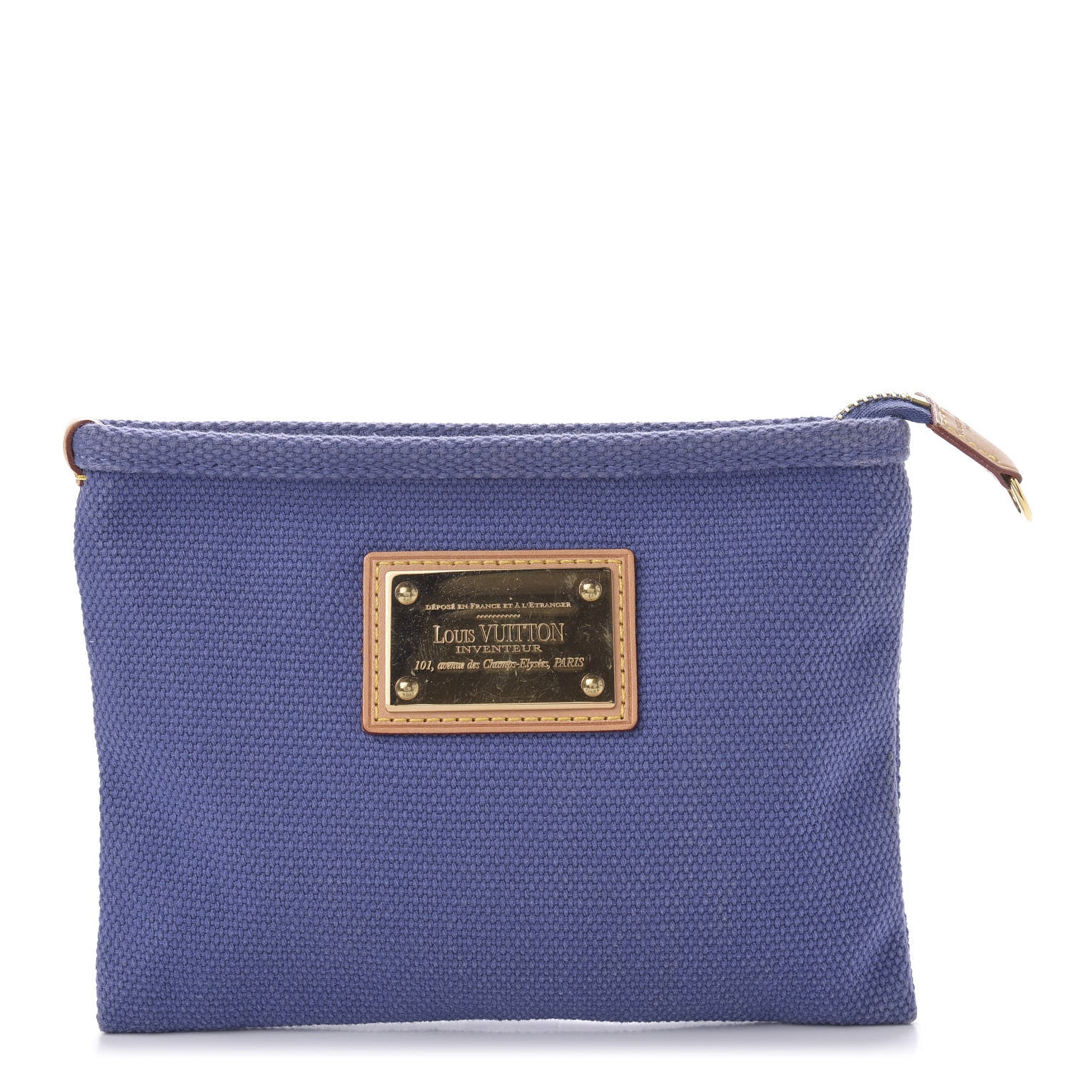 Louis Vuitton Toile Antigua Pochette Plate PM Blue 1 of 8