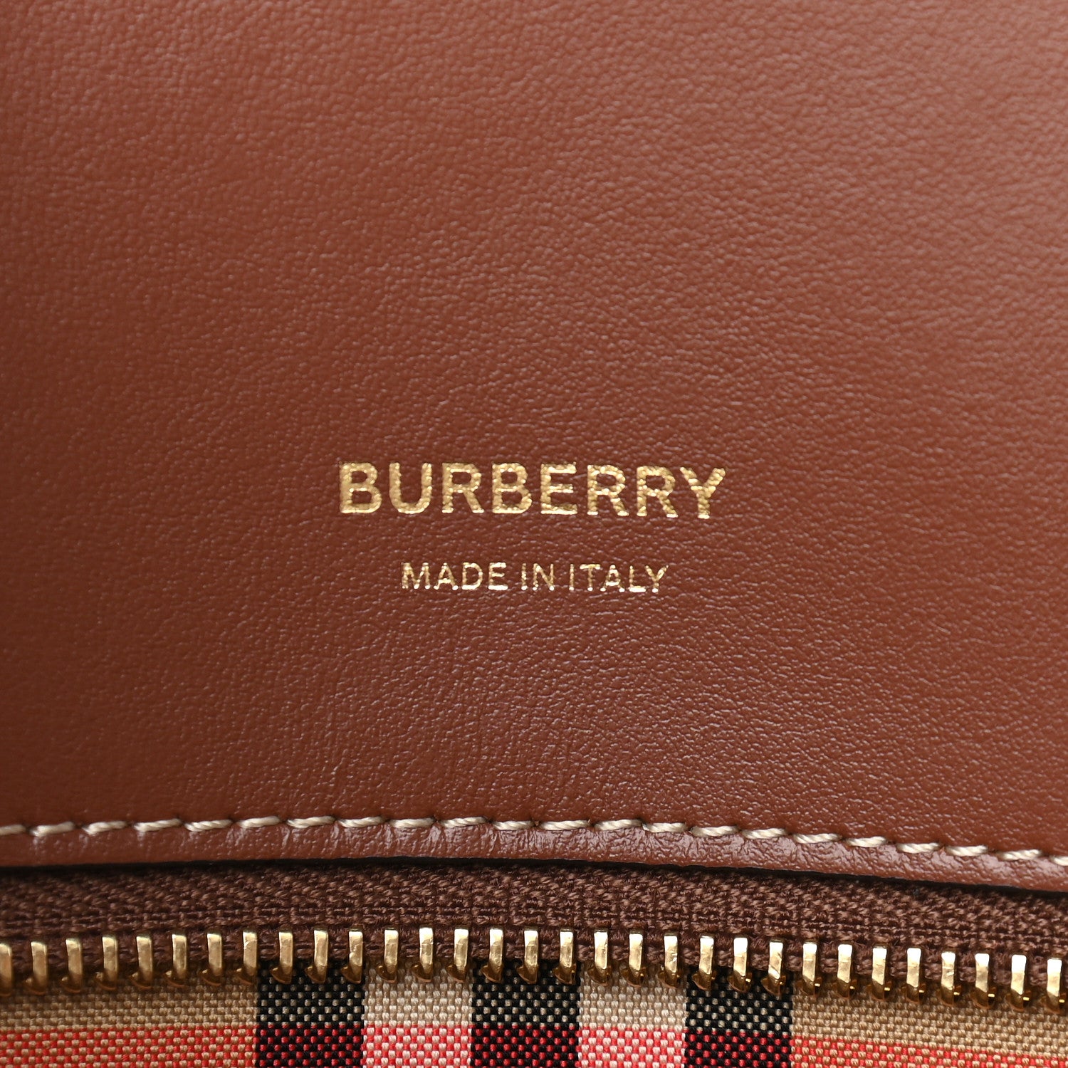 Burberry Calfskin Vintage Check Small Two Handle Title Bag Black 6 of 8
