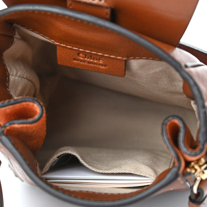 Chloe Suede Calfskin Mini Faye Backpack Tan 4 of 4