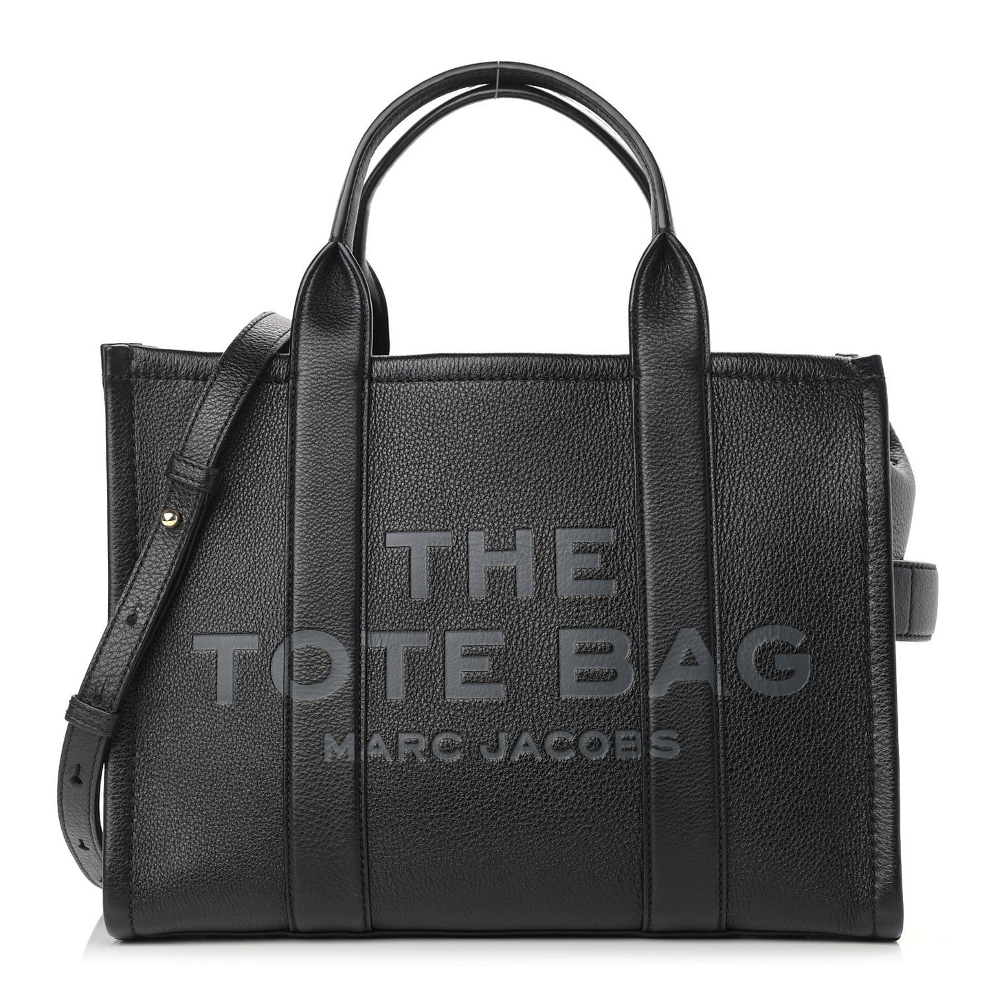 Grained Calfskin Medium The Tote Bag Black