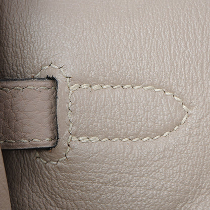 Hermes Taurillon Clemence Birkin 35 Gris Tourterelle 17 of 34
