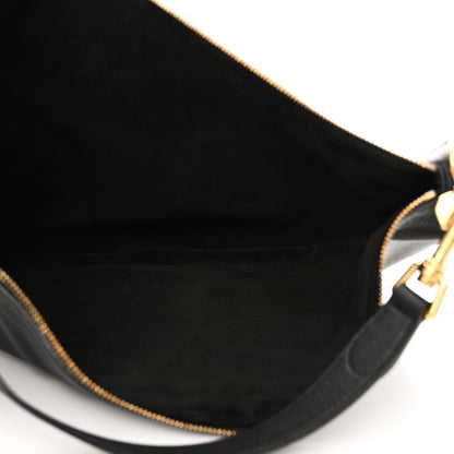 Celine Supple Calfskin Medium Strap Leandre Shoulder Bag Black 5 of 9