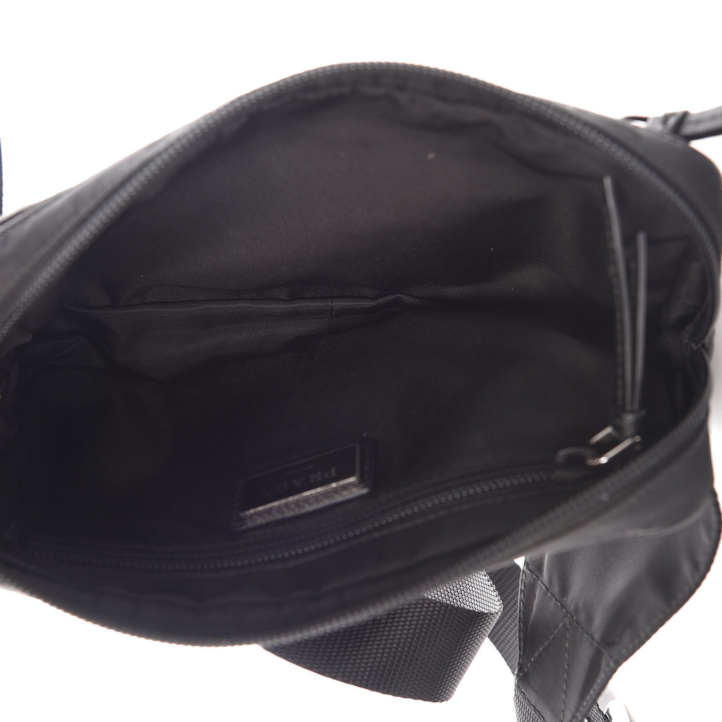 Tessuto Nylon Saffiano Belt Bag Black