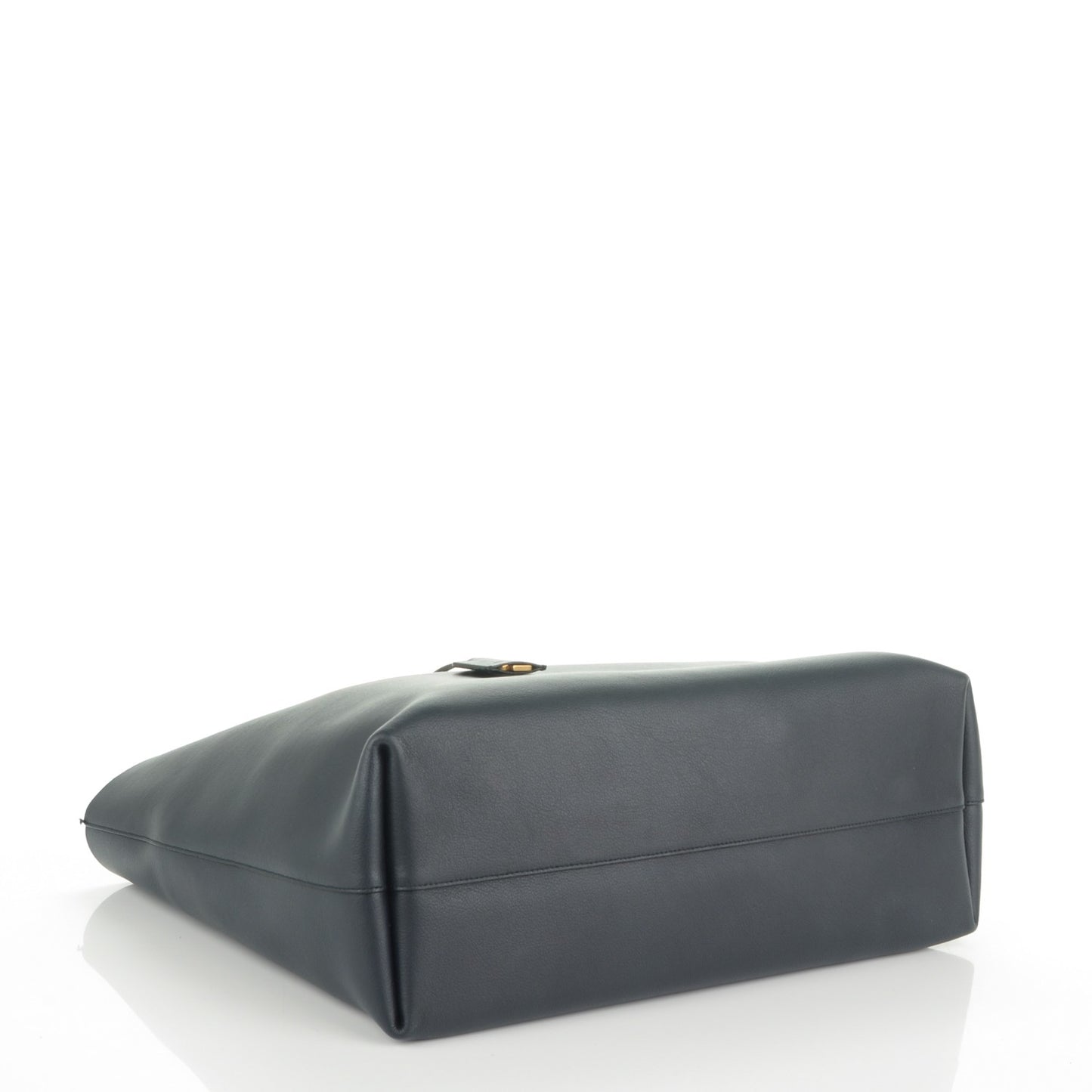 Calfskin Large Shopping Tote Navy Blue