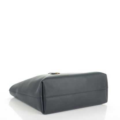 Saint Laurent Calfskin Large Shopping Tote Navy Blue 4 of 8