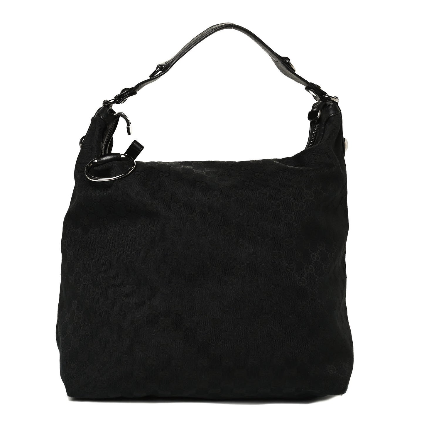 Monogram Icon Bit Large Hobo Black