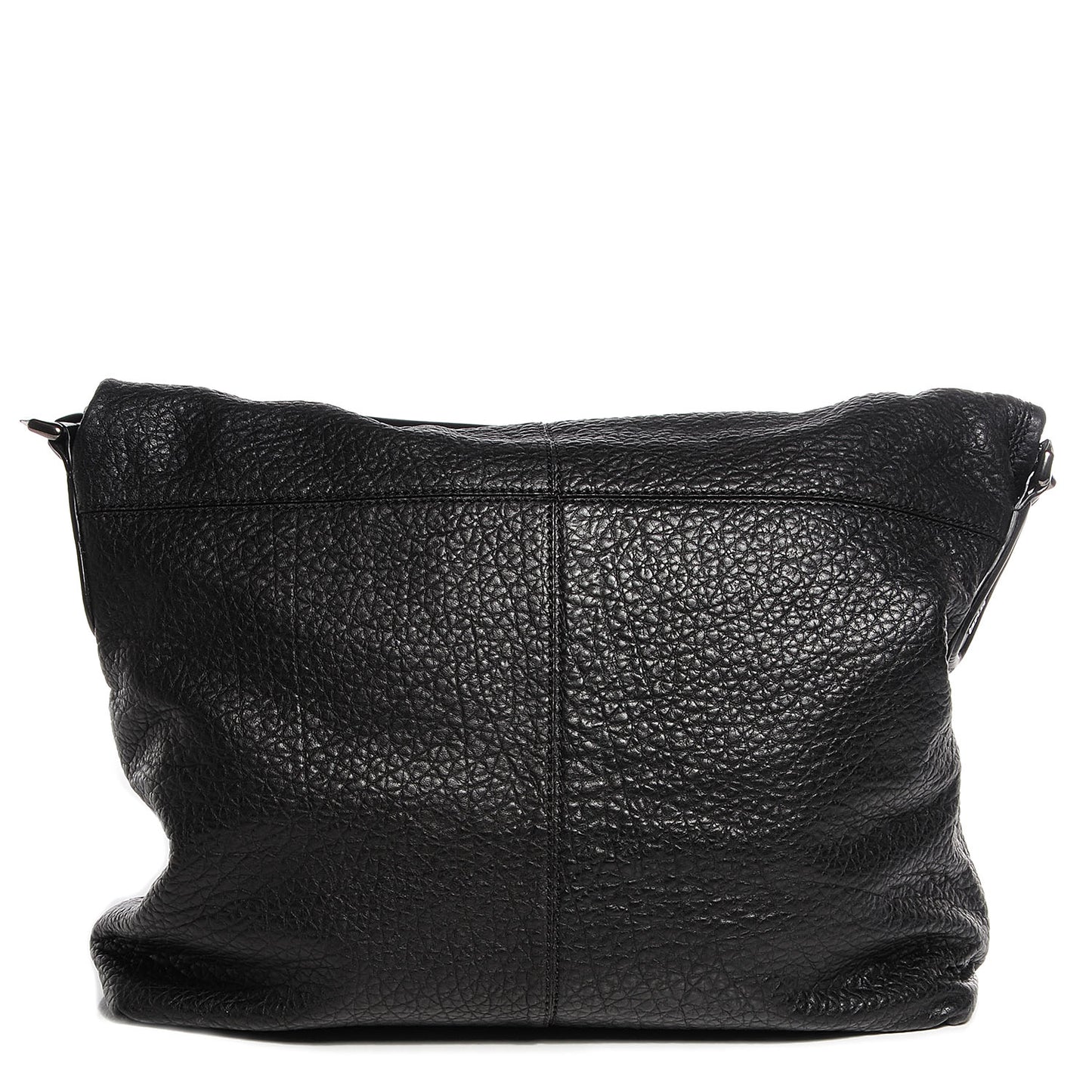 Pebbled Calfskin Nightingale Messenger Black