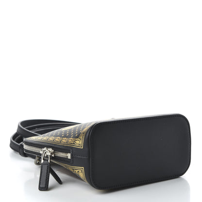 Gucci X SEGA Calfskin GUCCY Stars Mini Dome Shoulder Bag Black Gold 4 of 10